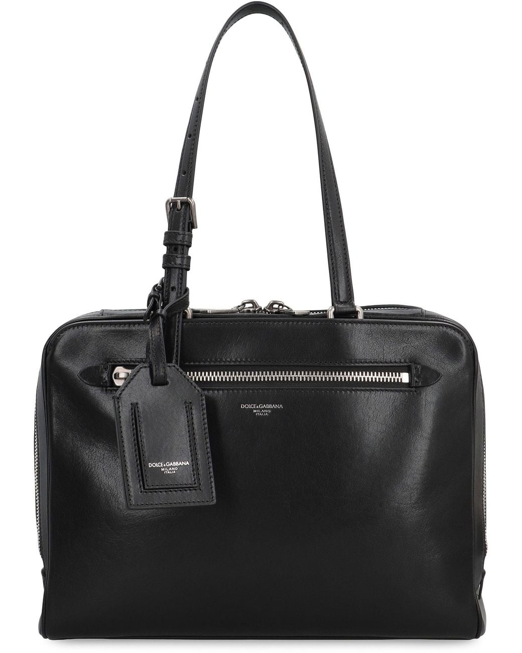 Dolce & Gabbana Black Ellis Leather Bag for men