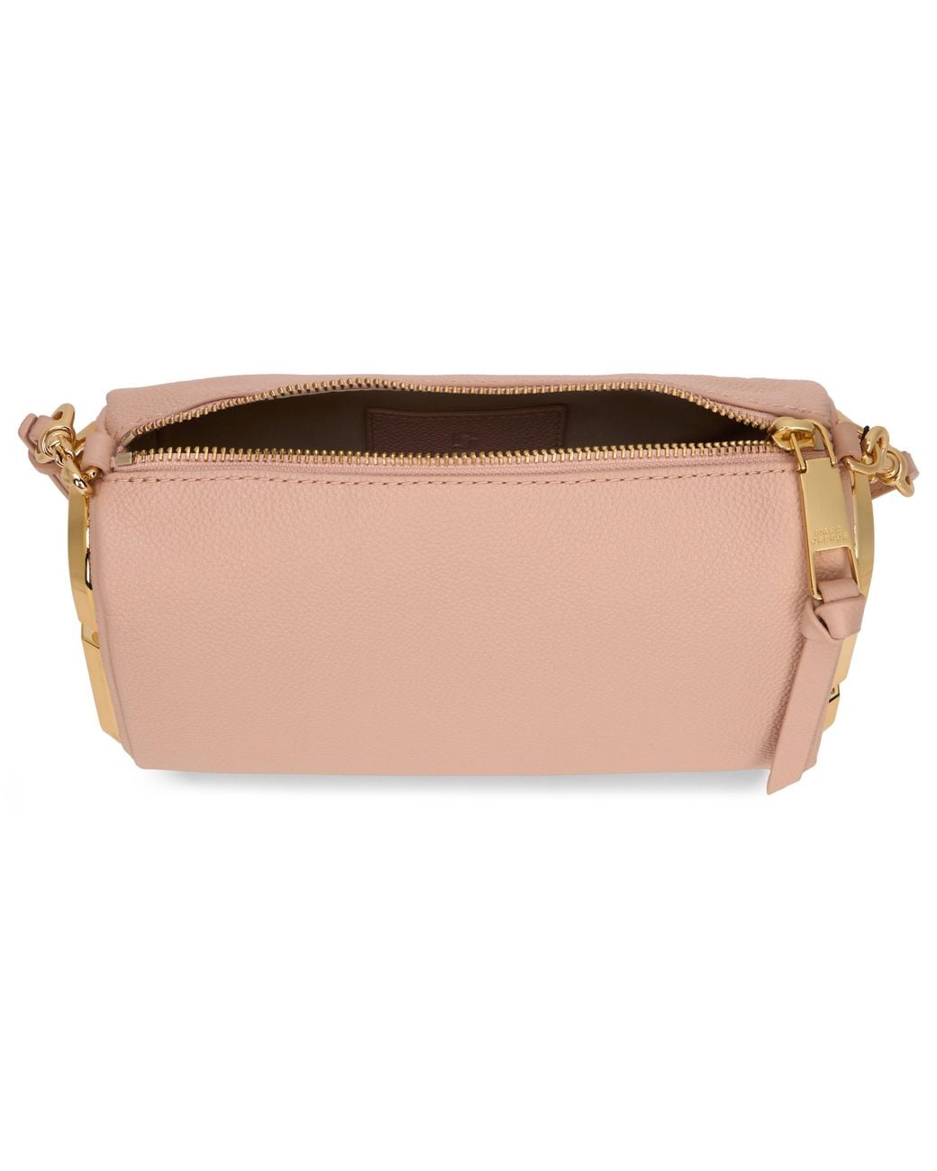 Marc Jacobs Pink Leather Shoulder Bag Snapshot Bovine Suede
