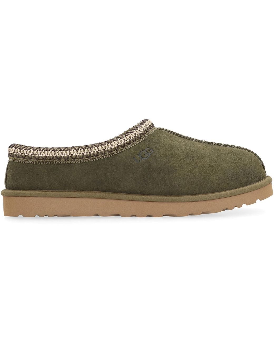 Ugg Green Sabot Tasman Baxter Leather Slippers for men