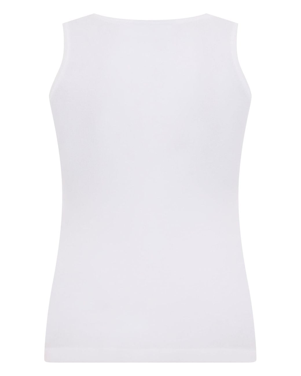 Balenciaga White Cotton Jersey Tank Top