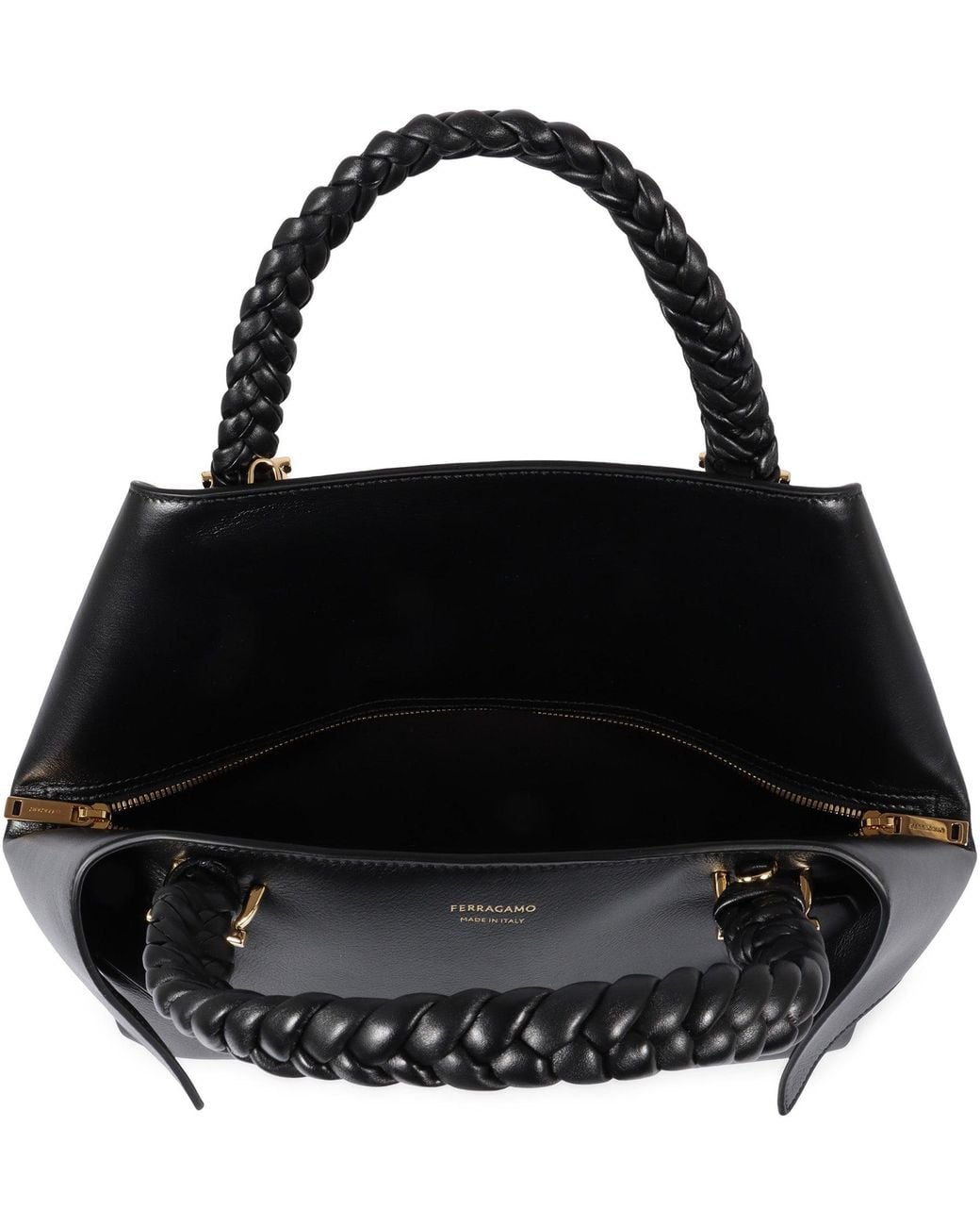 Ferragamo Black Leather Handbag