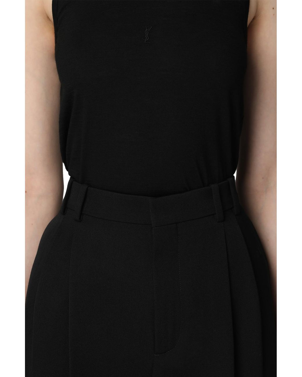 Saint Laurent Black Wool Trousers