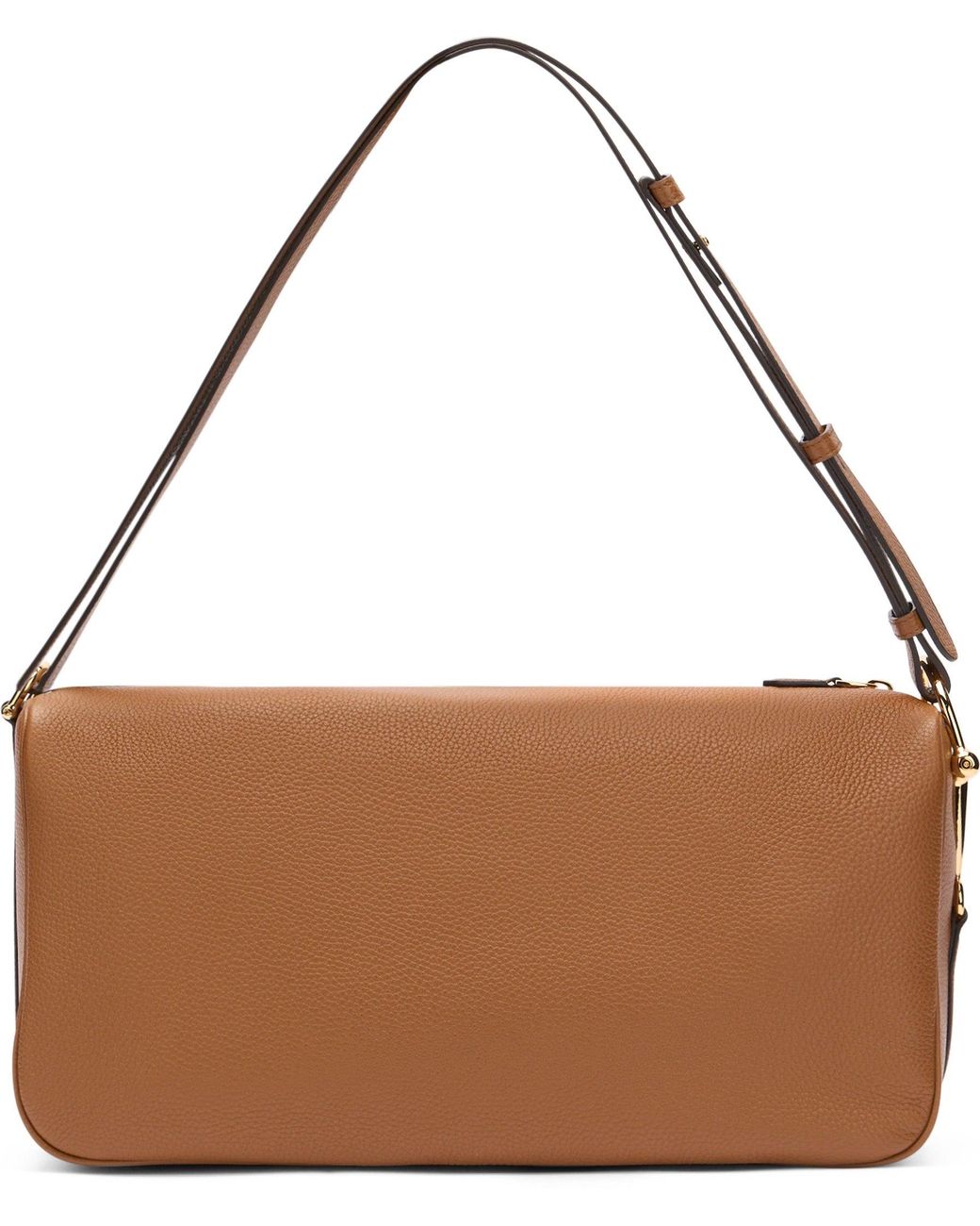 Gucci Brown Large Shoulder Bag Half Horsebit