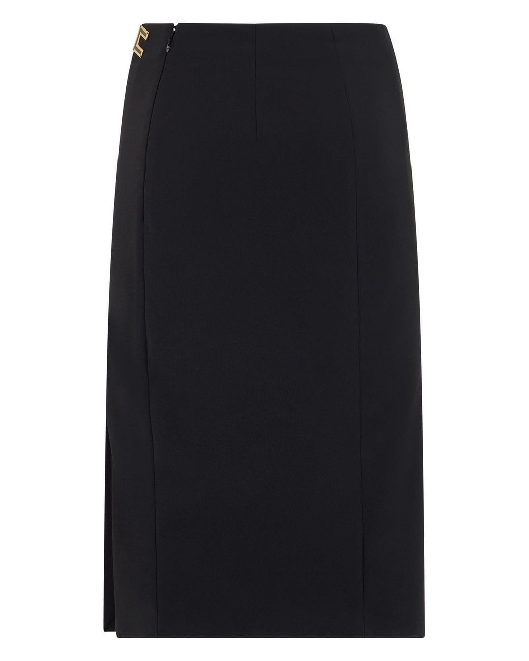 Elisabetta Franchi Blue Midi Skirt Polyester