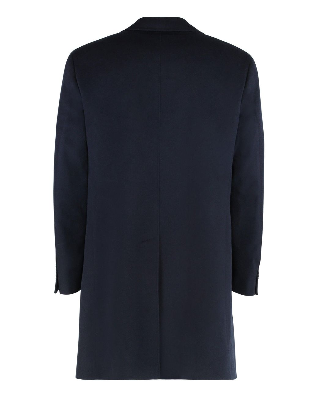 Canali Blue Wool Coat for men