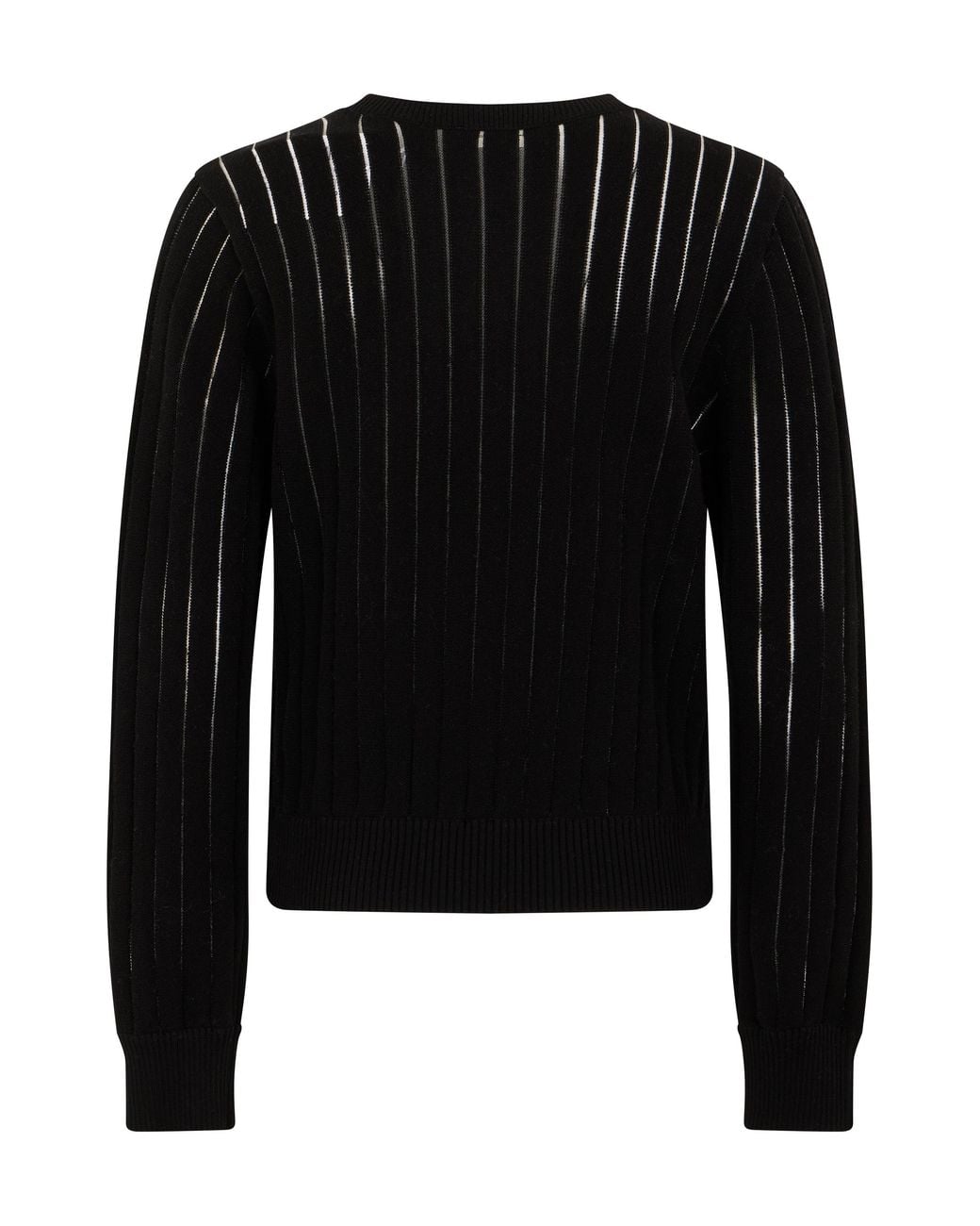 FRAME Black Sweater Ribbed Cotton