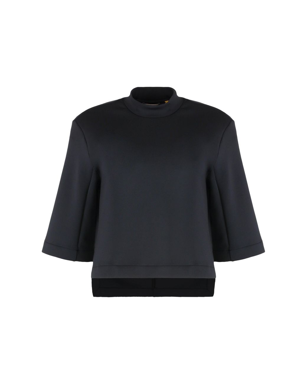Moncler Genius Black T-Shirt Techno Fabric Elastane T-Shirts & Jerseys