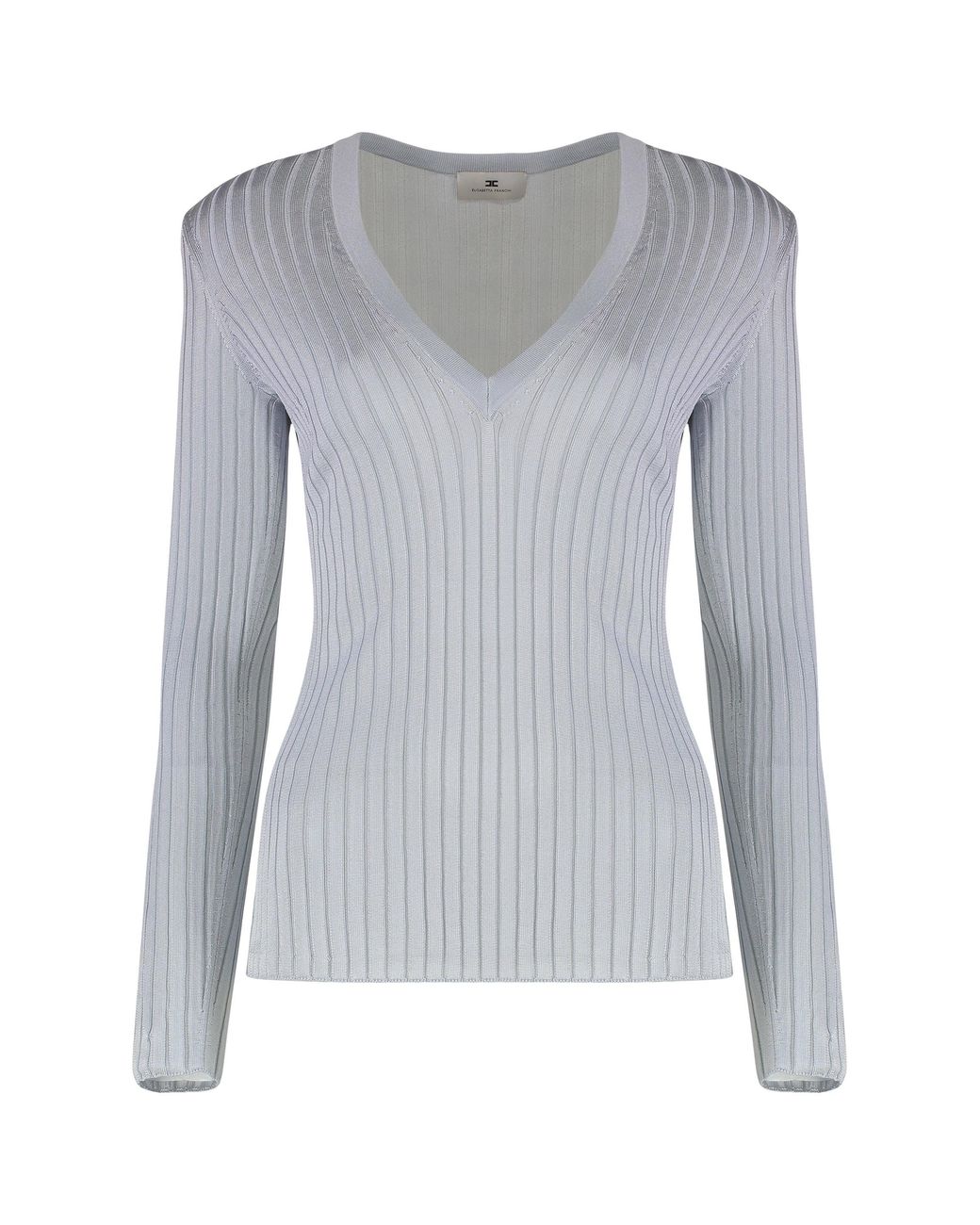 Elisabetta Franchi Gray Long Sleeve Top