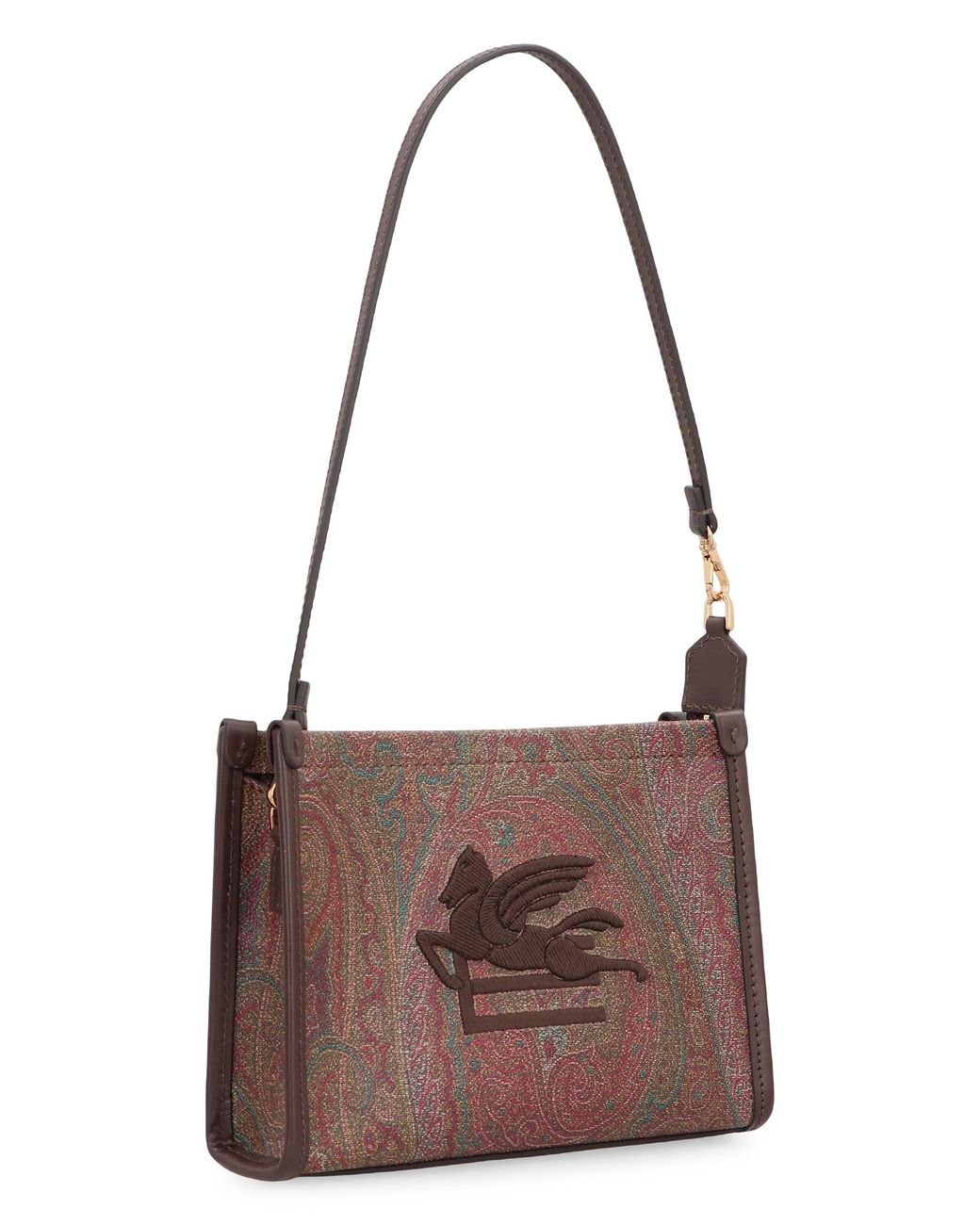 Etro Brown Pouch Arnica With Pegaso