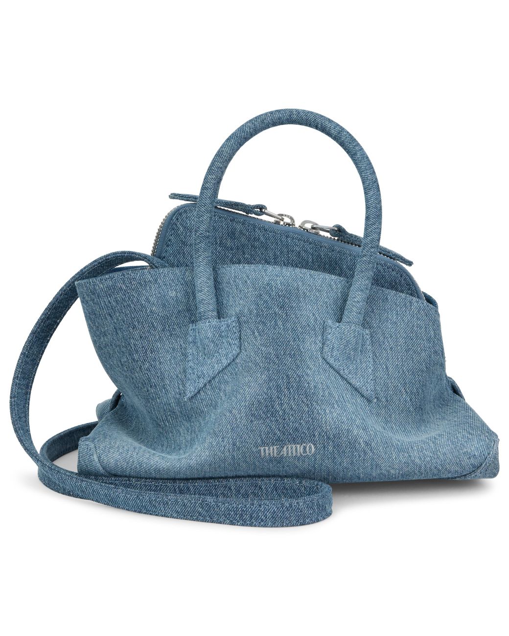 The Attico Blue Handbag La Passeggiata Mini