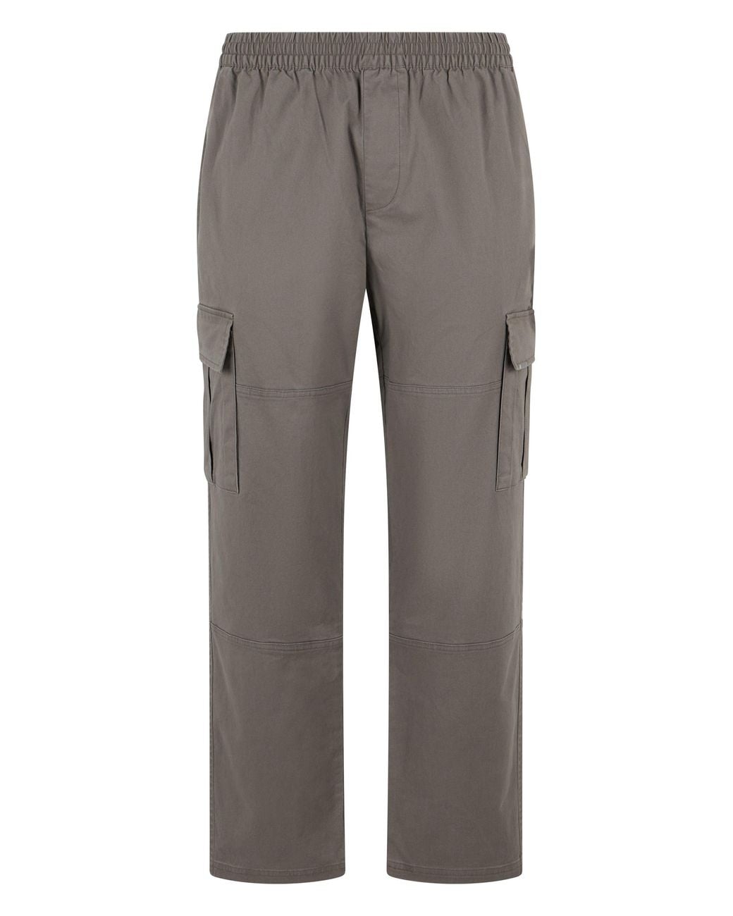 Represent Gray Cotton Cargo Pants for men