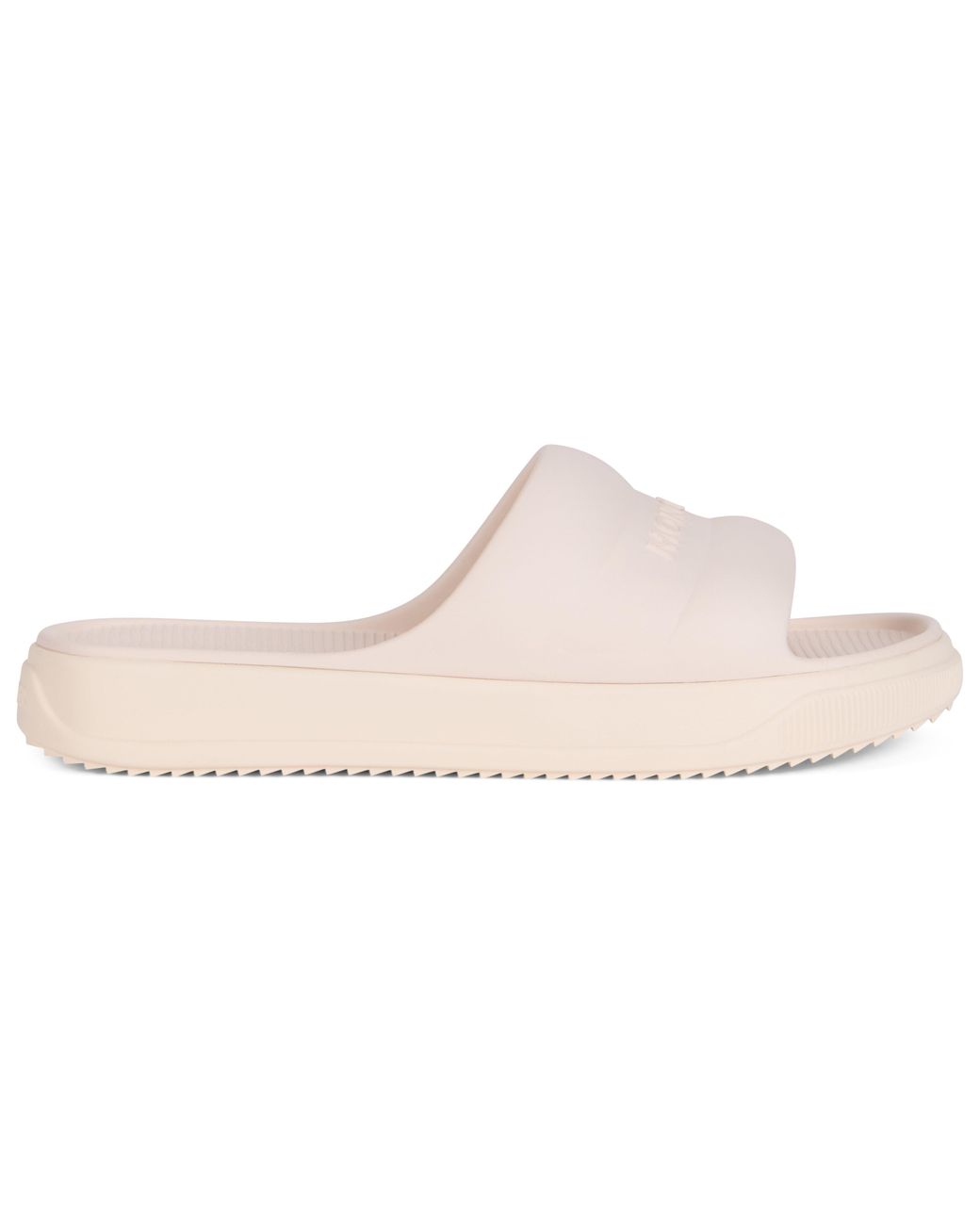 Moncler Natural Slippers With Embossed Logo, Polyvinyl Sandal