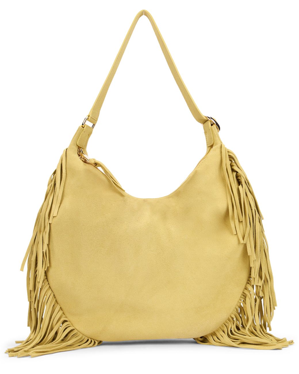 Orciani Metallic Isla Suede Bag With Fringes