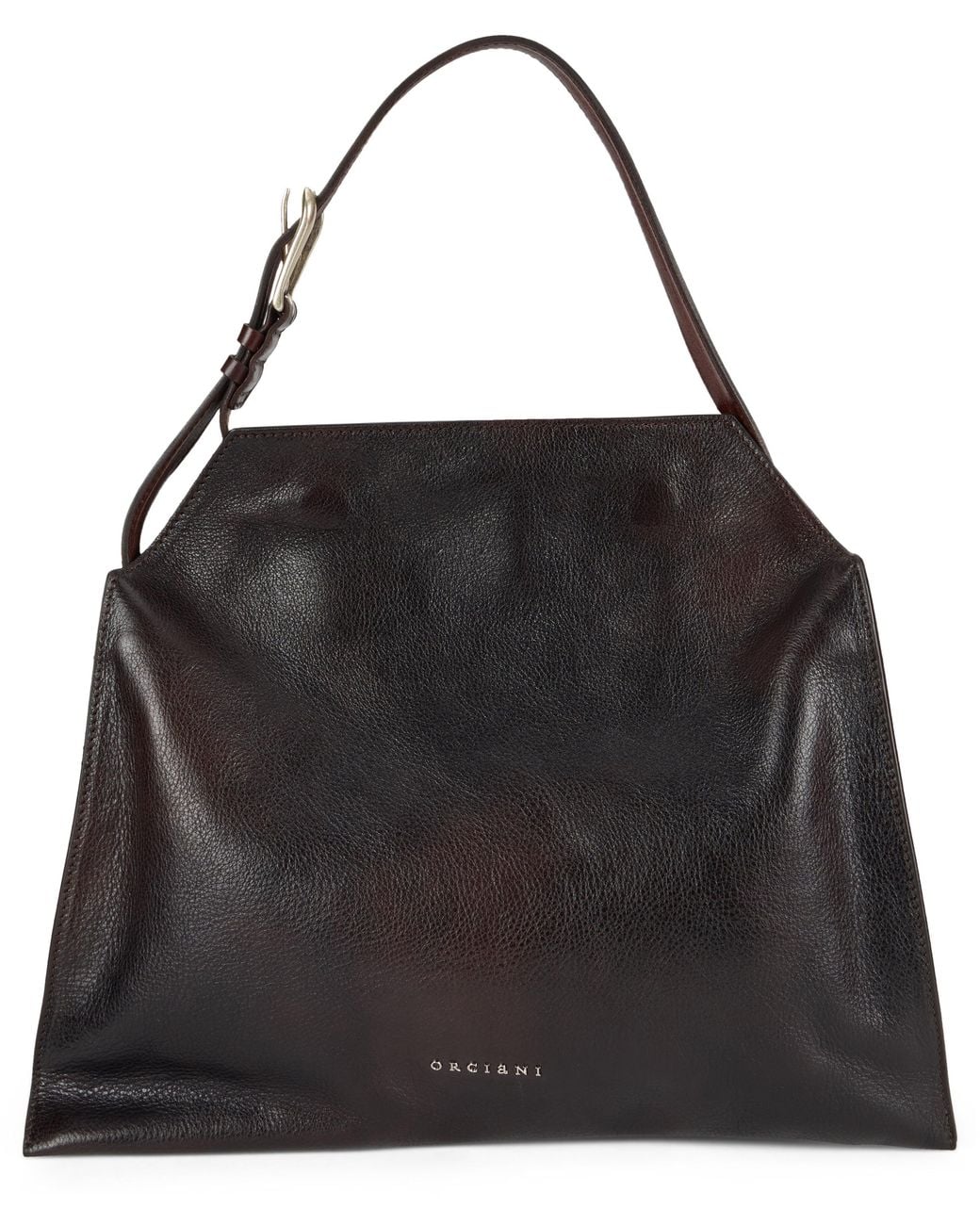 Orciani Black Trinity Lagoon M Shoulder Bag
