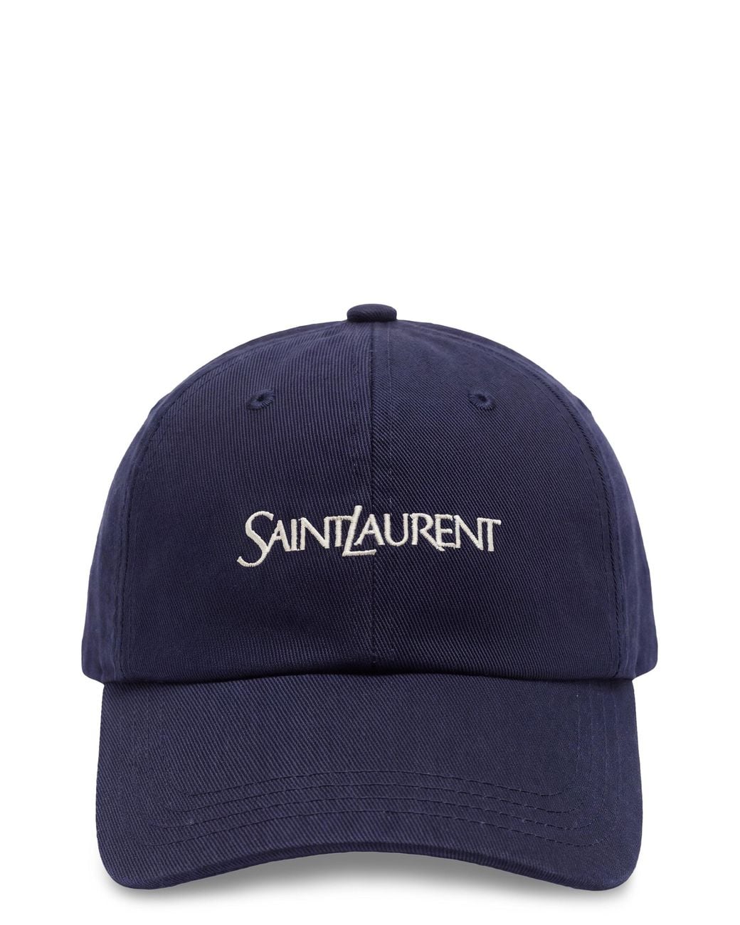 Saint Laurent Blue Cap With Embroidery for men