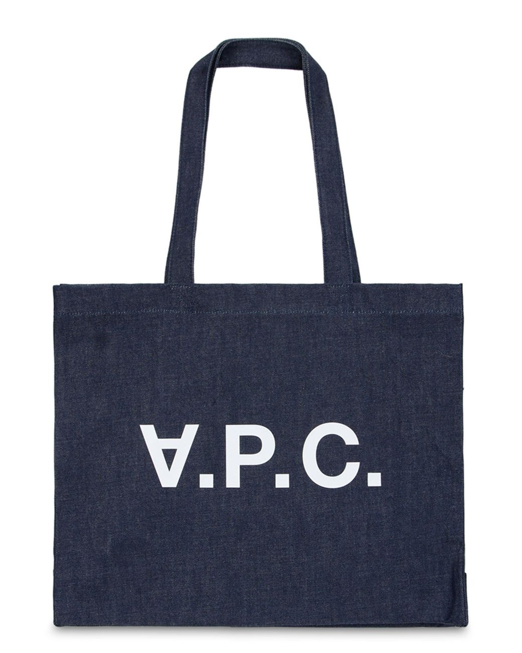 Borsa tote con logo di A.P.C. in Blue