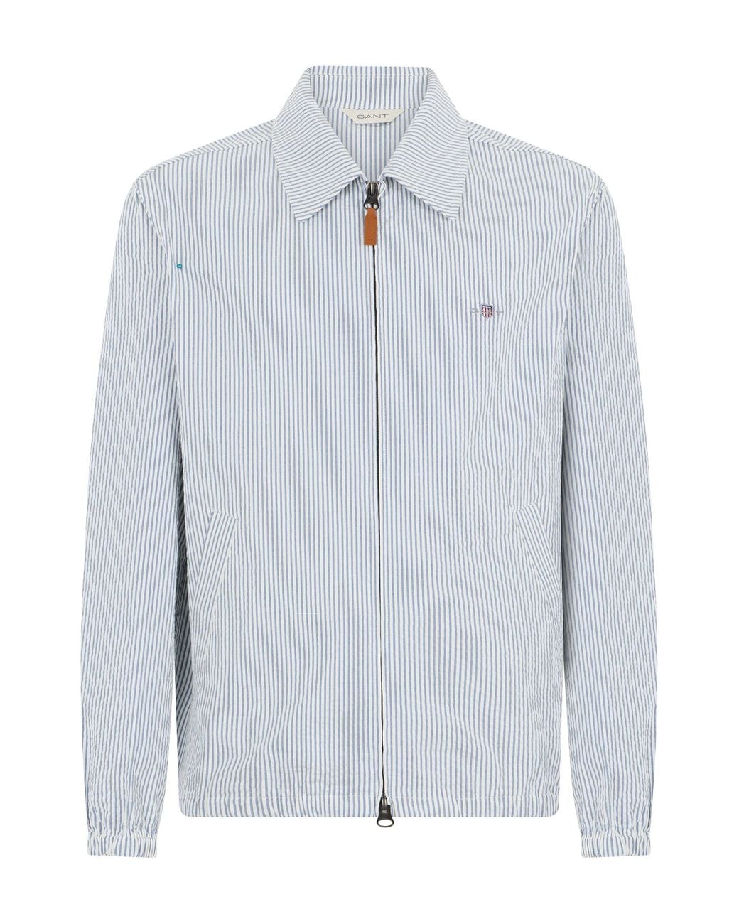 Gant Blue Light Cotton Jacket for men