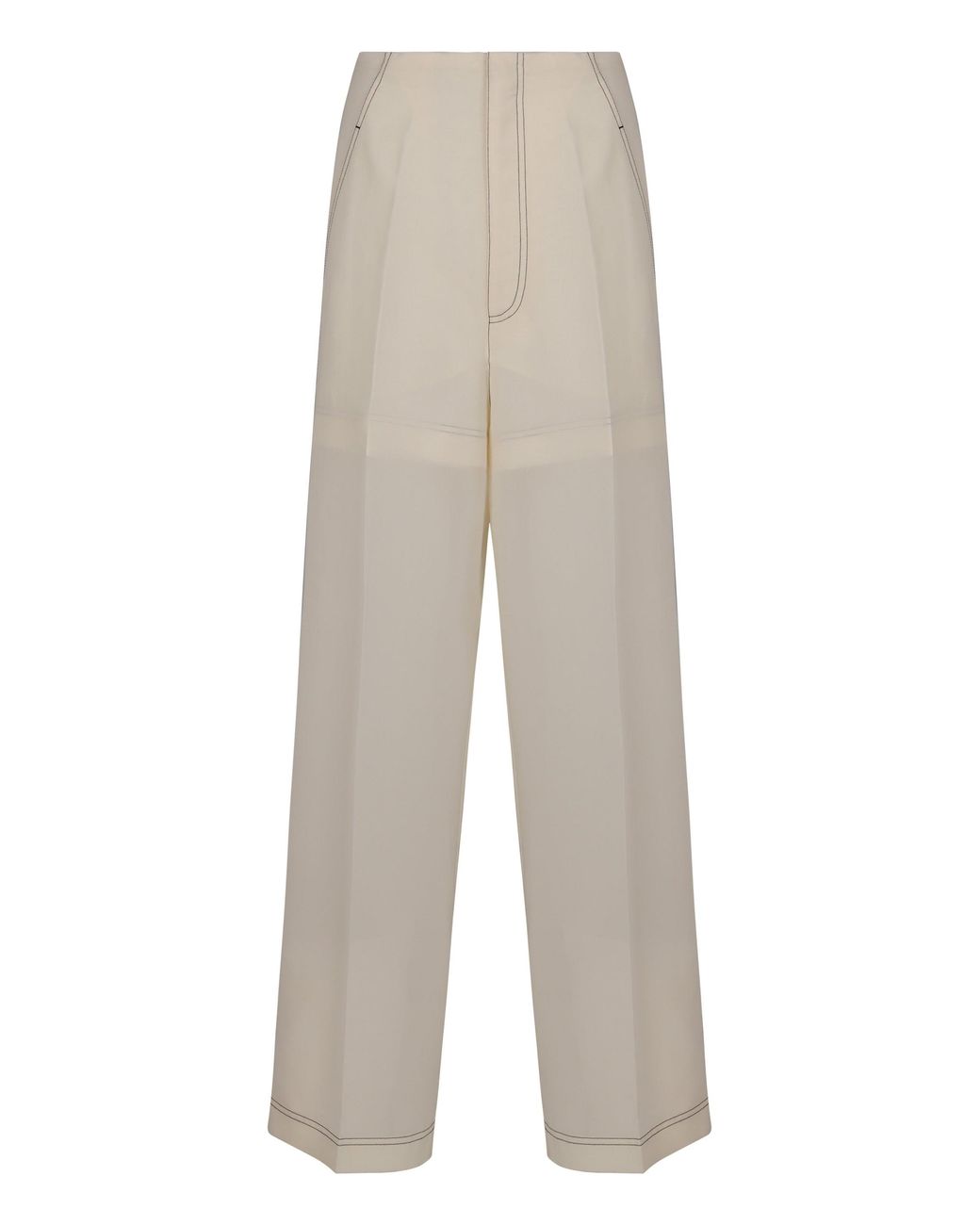 Philosophy Di Lorenzo Serafini White Cotton Blend Trousers