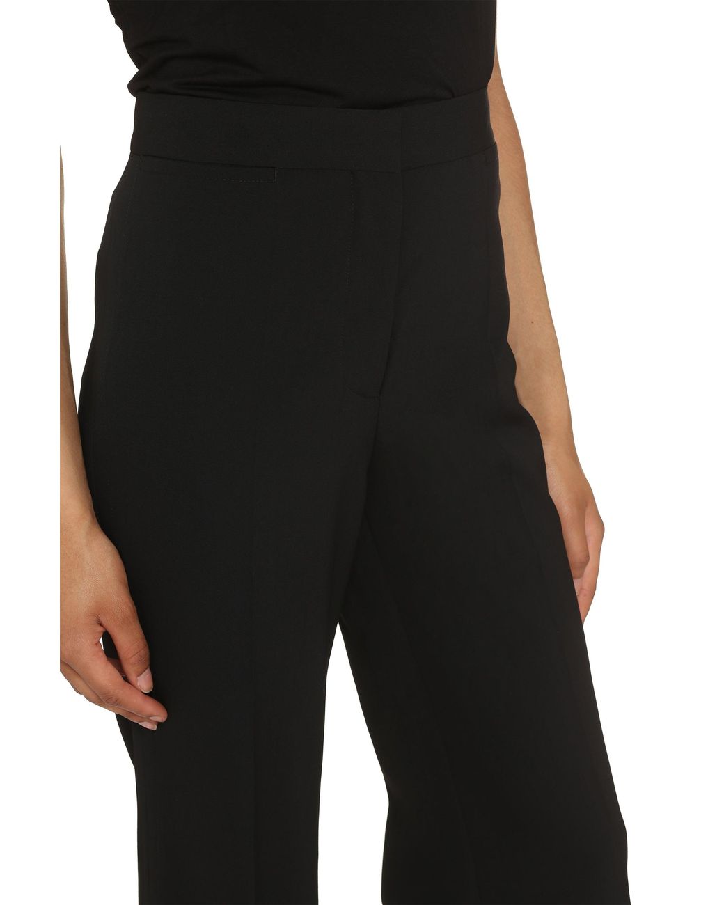 Stella McCartney Black Flared Trousers Wool