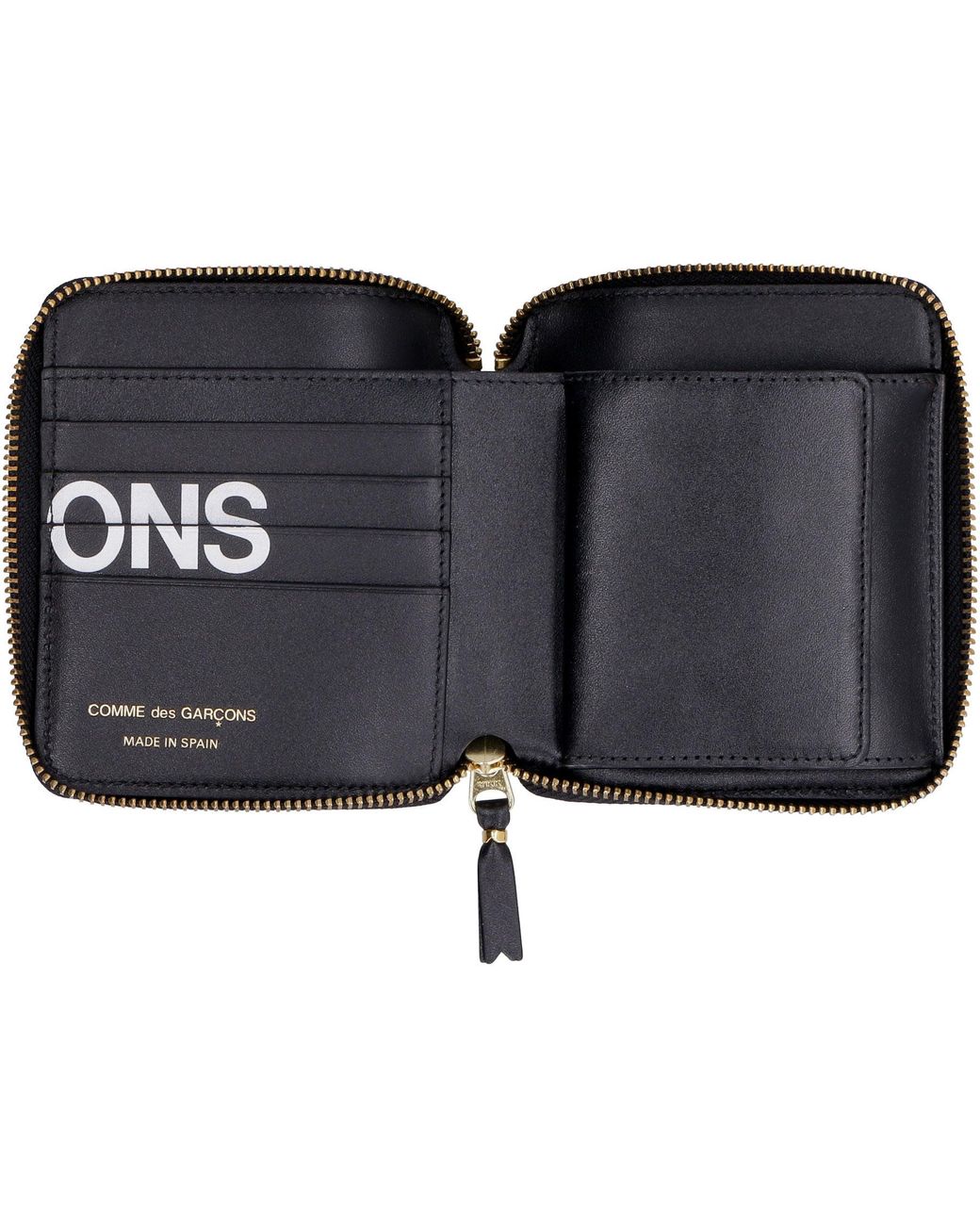 Comme des Garçons Blue Huge Leather Zip Around Wallet