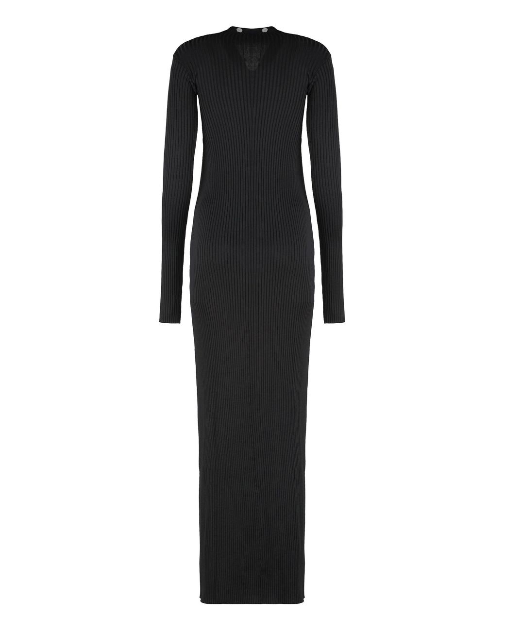 The Attico Black The Attico Ribbed Knit Cardigan