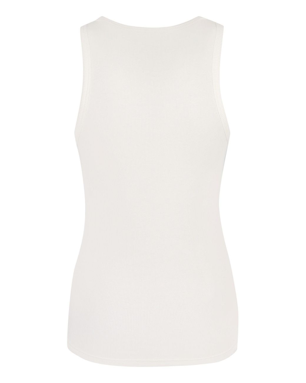 Rabanne White Cotton Tank Top