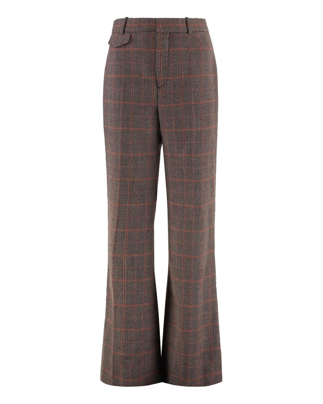 Chloé Brown Flared Trousers