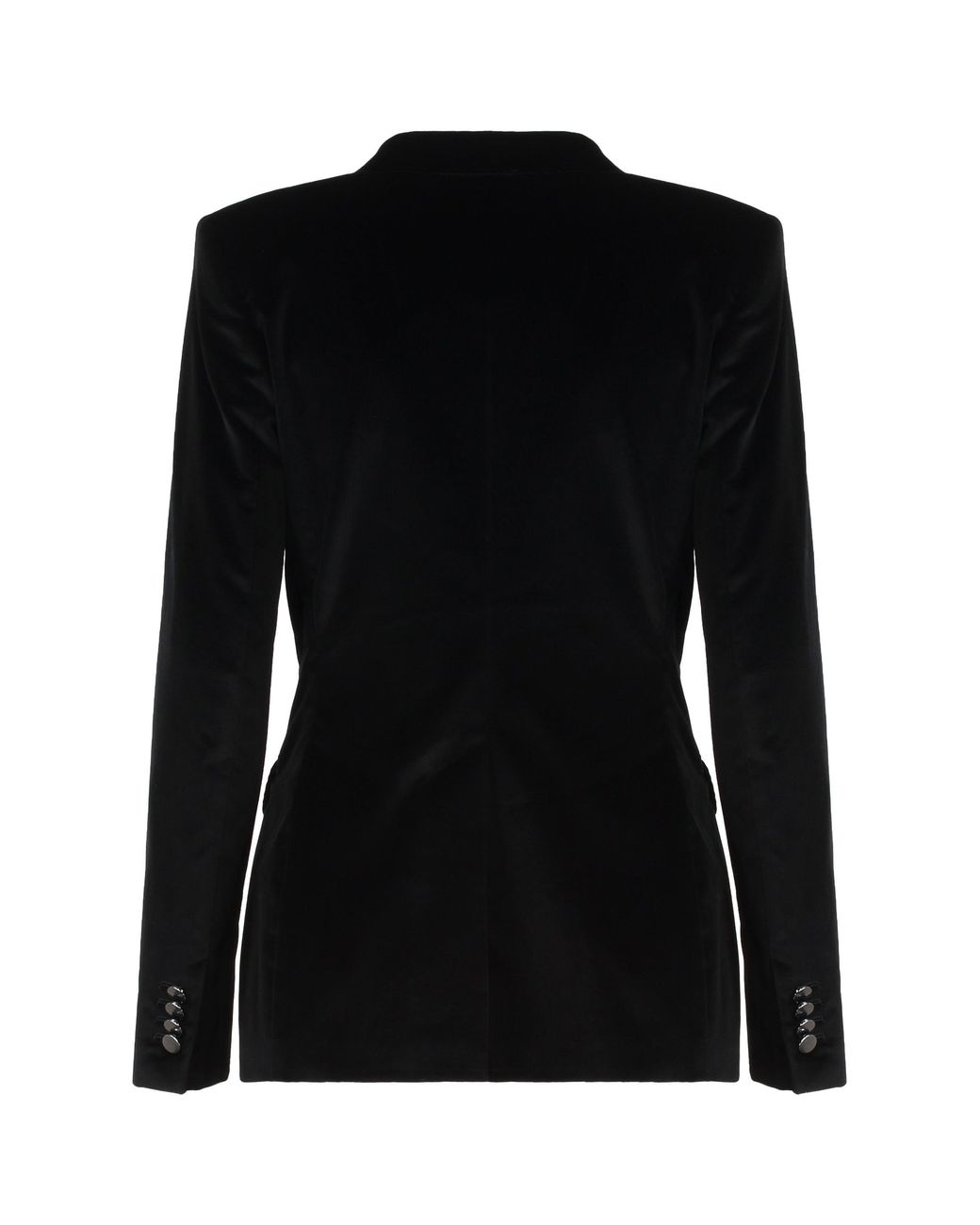 0205 Tagliatore Black Double-Breasted Velvet Jacket