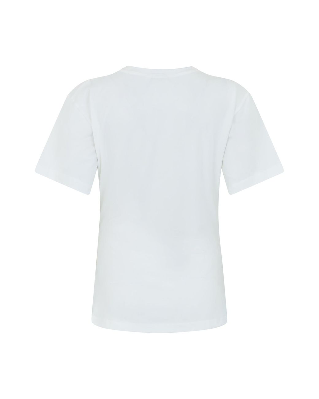 Pinko White Elastic Cotton T-Shirt