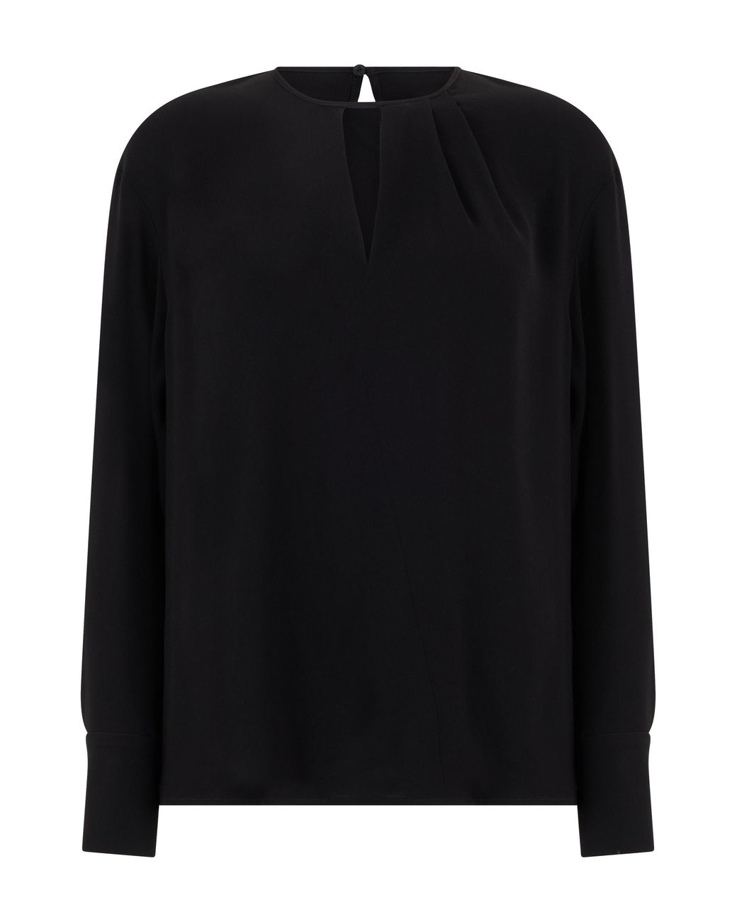 Max Mara Black Silk Blouse