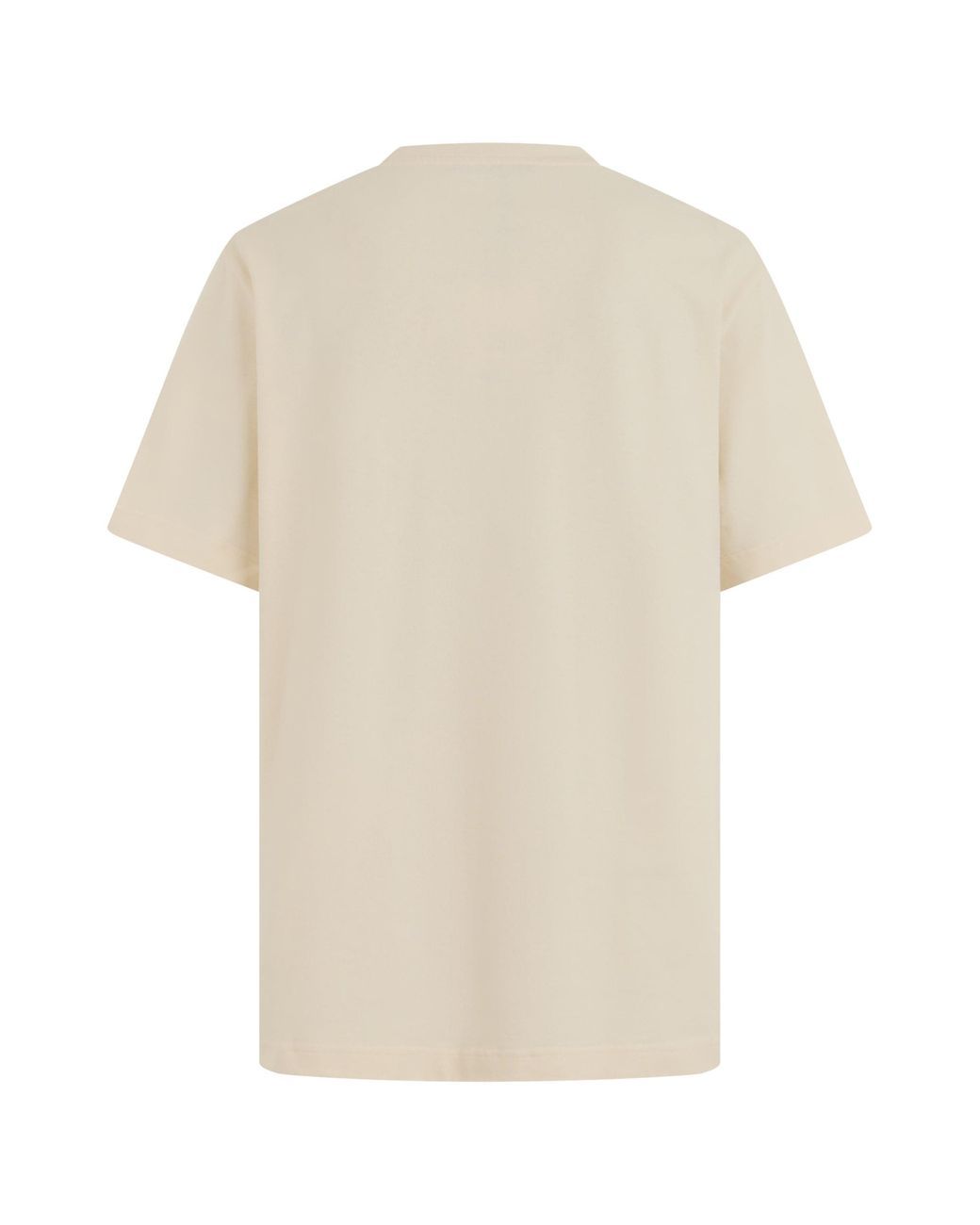 Jacquemus Natural Cotton T-Shirt With Small Chest Logo for men