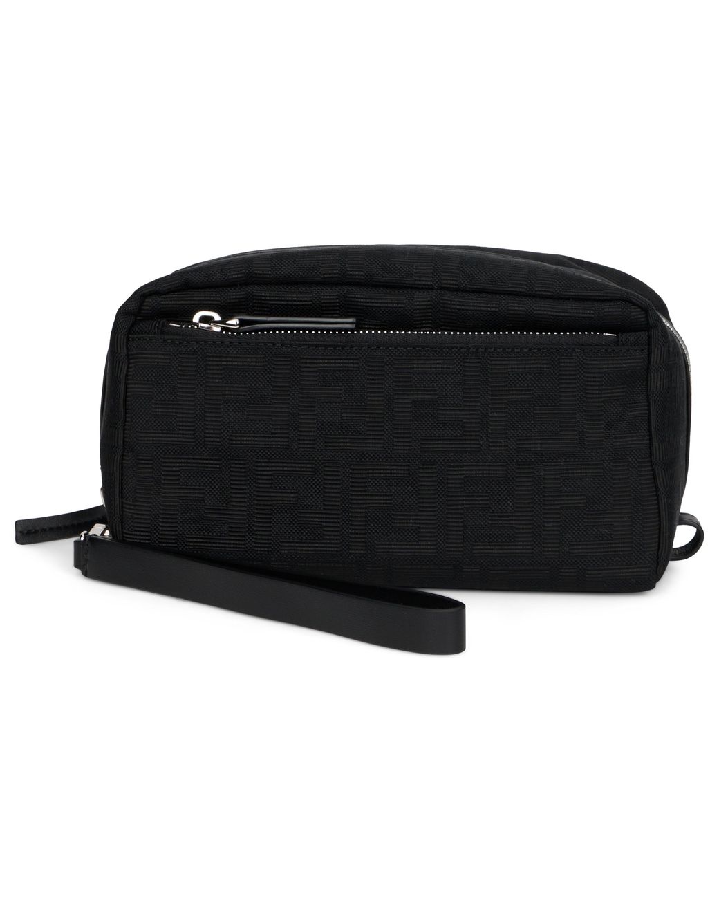 Fendi Black Beauty Case Double Zip Small for men