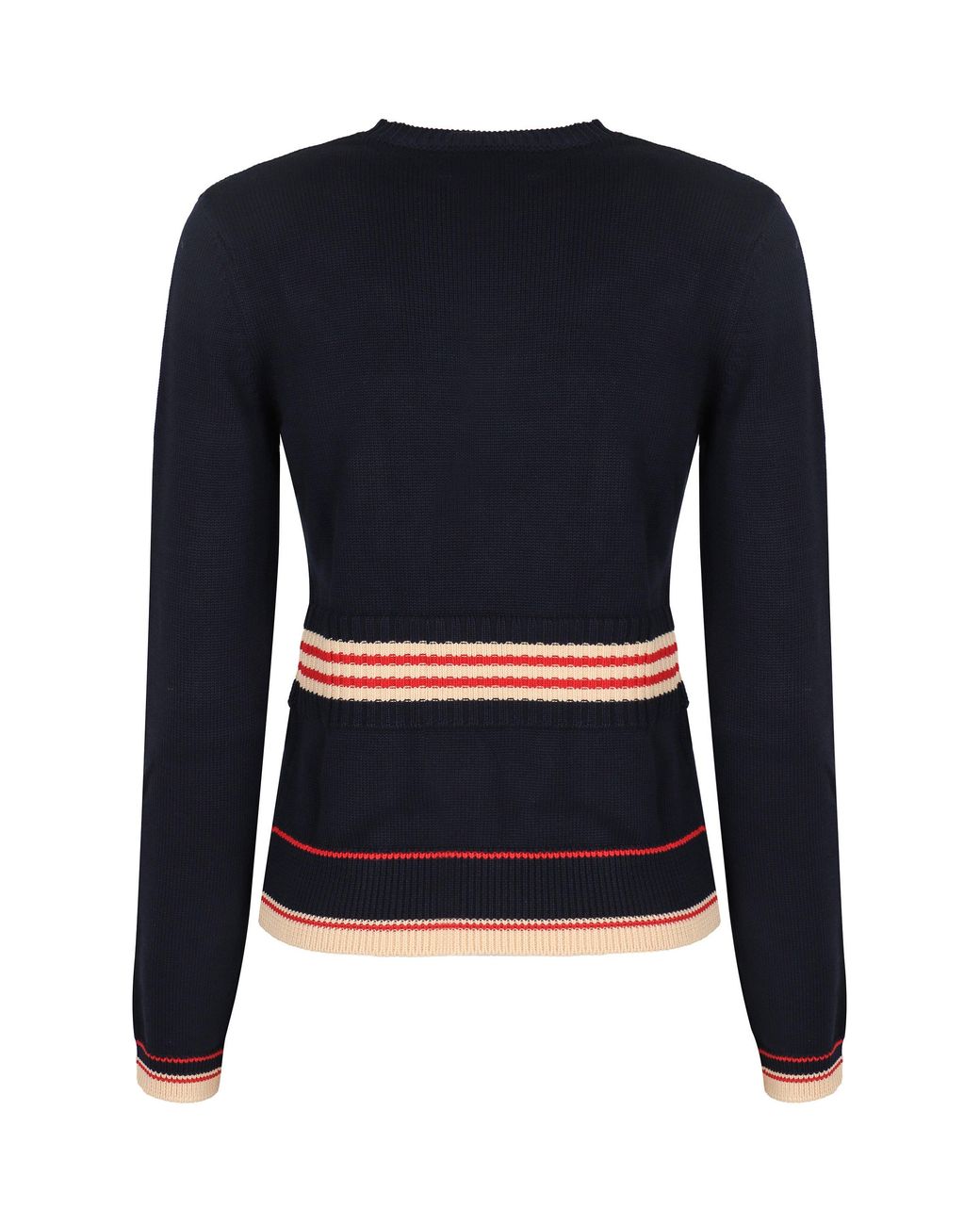 Valentino Garavani Black Cotton Crew-Neck Sweater