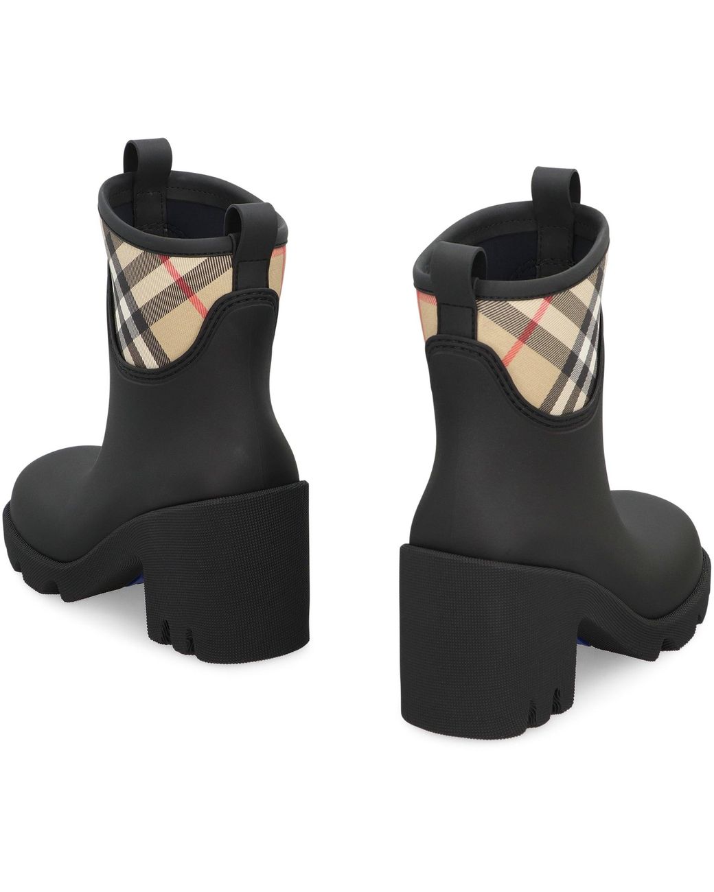 Burberry Black Chelsea Boots Stride Rubber Synthetic