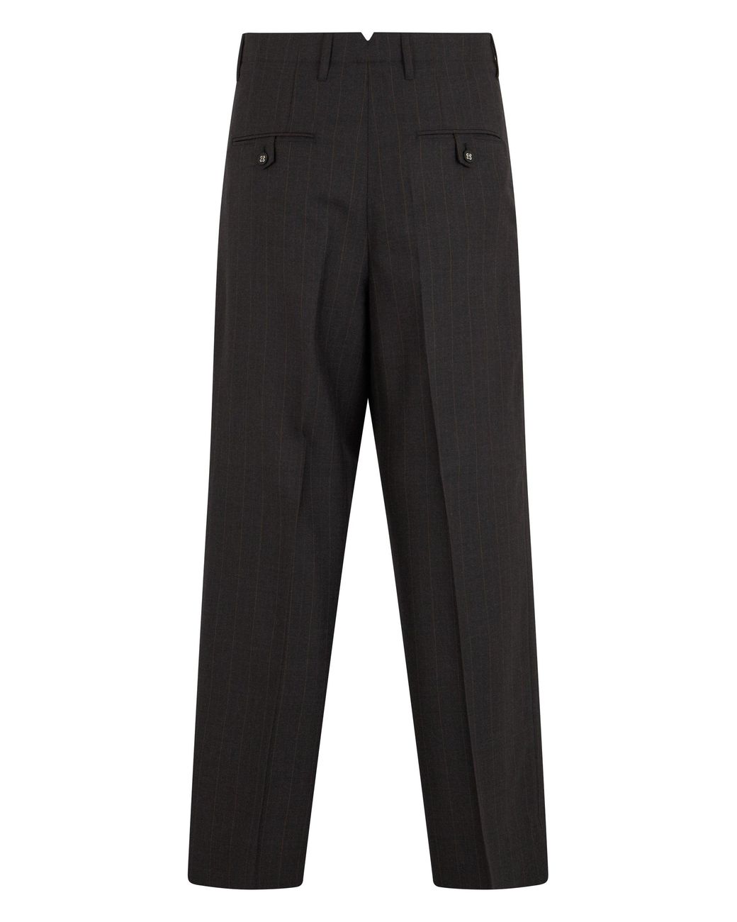 AMI Black Lightweight Wool Trousers With Wide Leg And High Waist for men