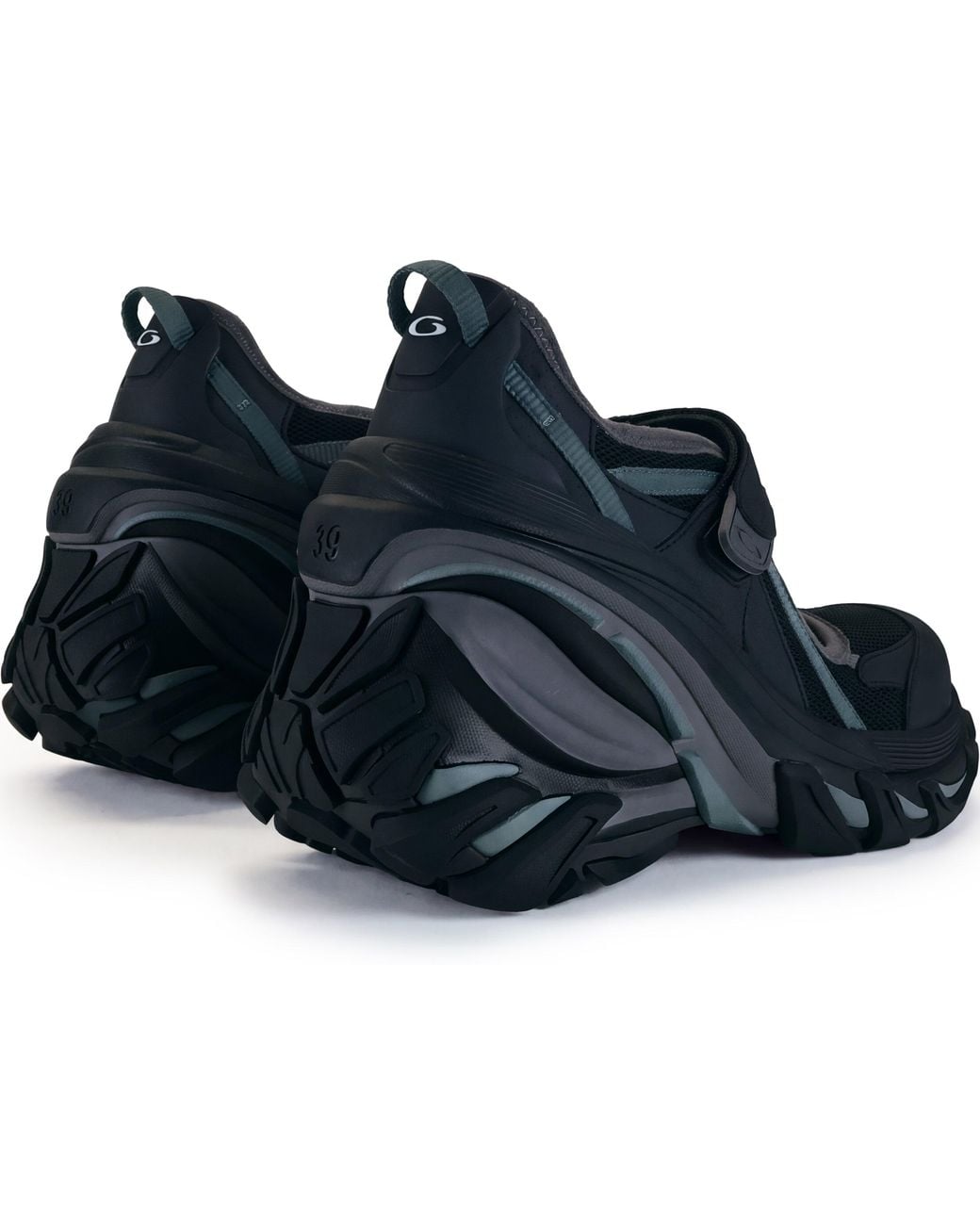 Balenciaga Blue Sneakers Mary-Jane Hydra With Wedge
