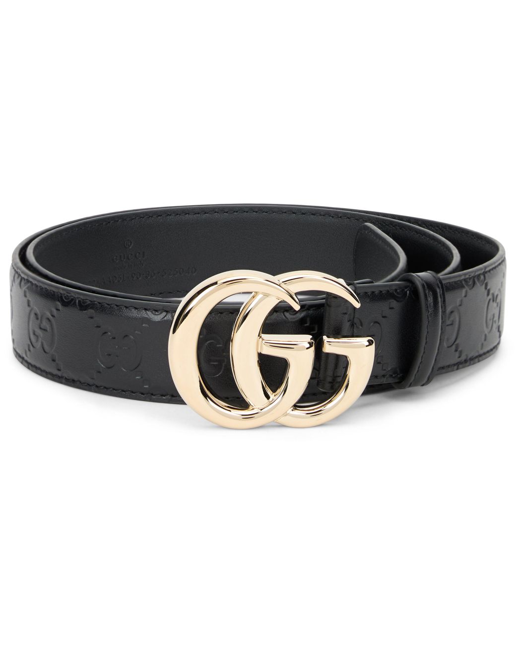 Gucci Black Belt With Logo Buckle, Calfskin