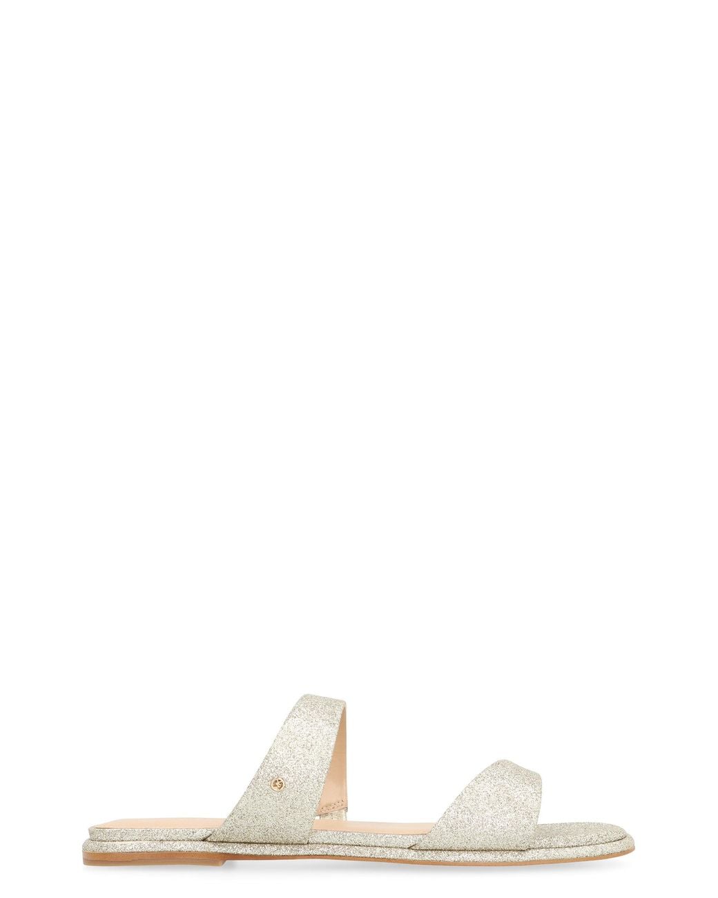 MICHAEL Michael Kors White Leather Sandals Jaida Cow Hide
