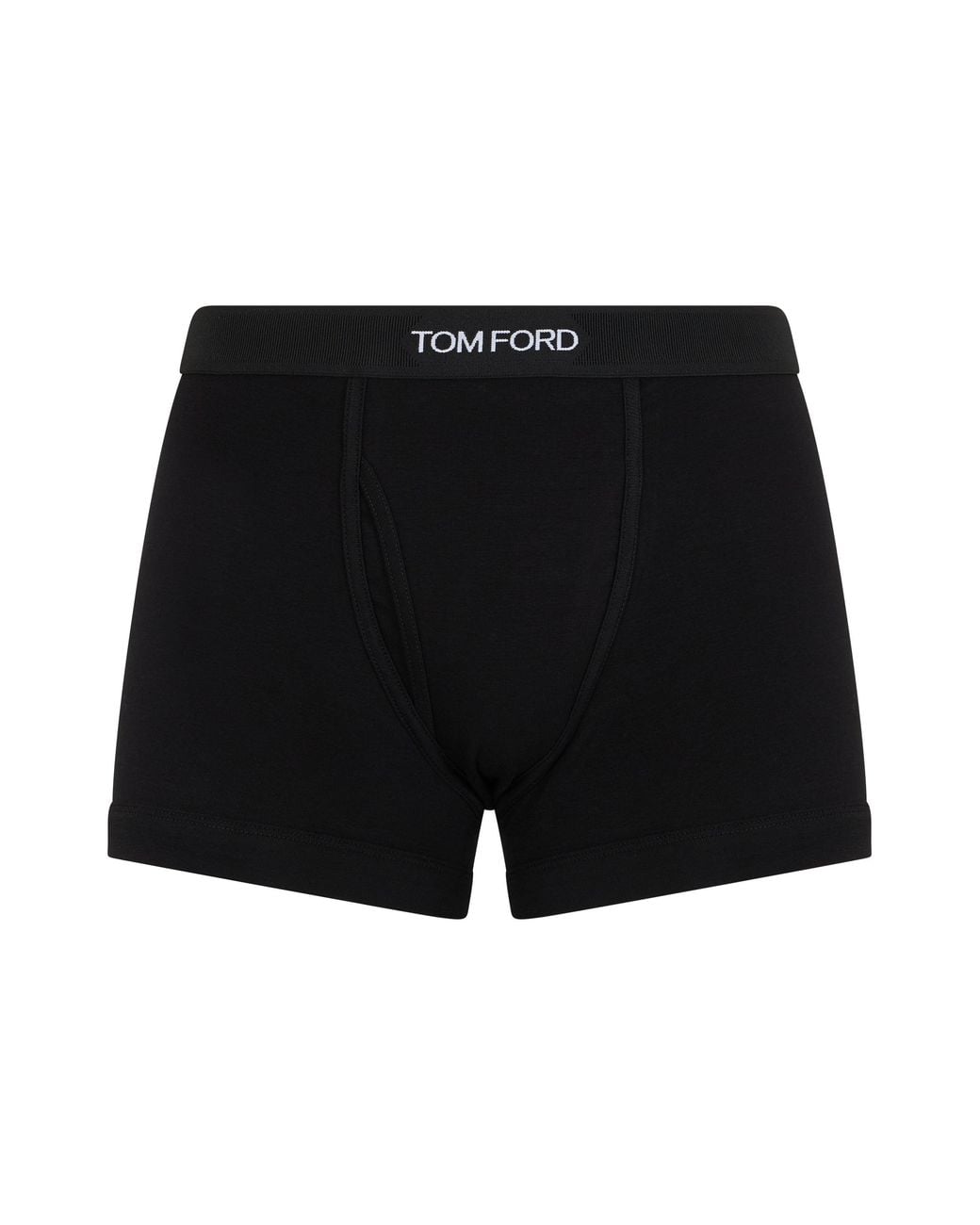 Tom Ford Black Cotton Boxers With Logo for men