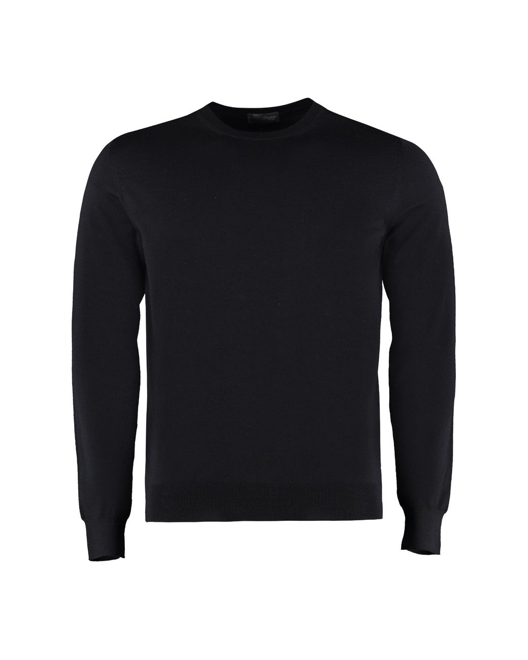 Drumohr Blue Wool Crew-neck Pullover for men