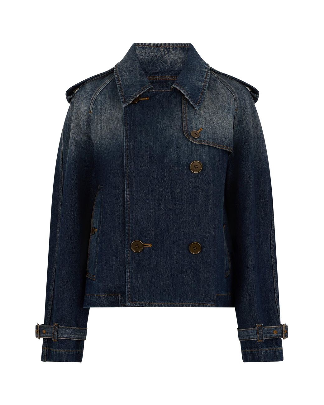 Burberry Blue Short Denim Jacket