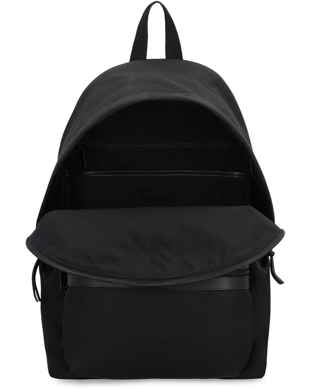 Saint Laurent Black City Nylon Backpack for men