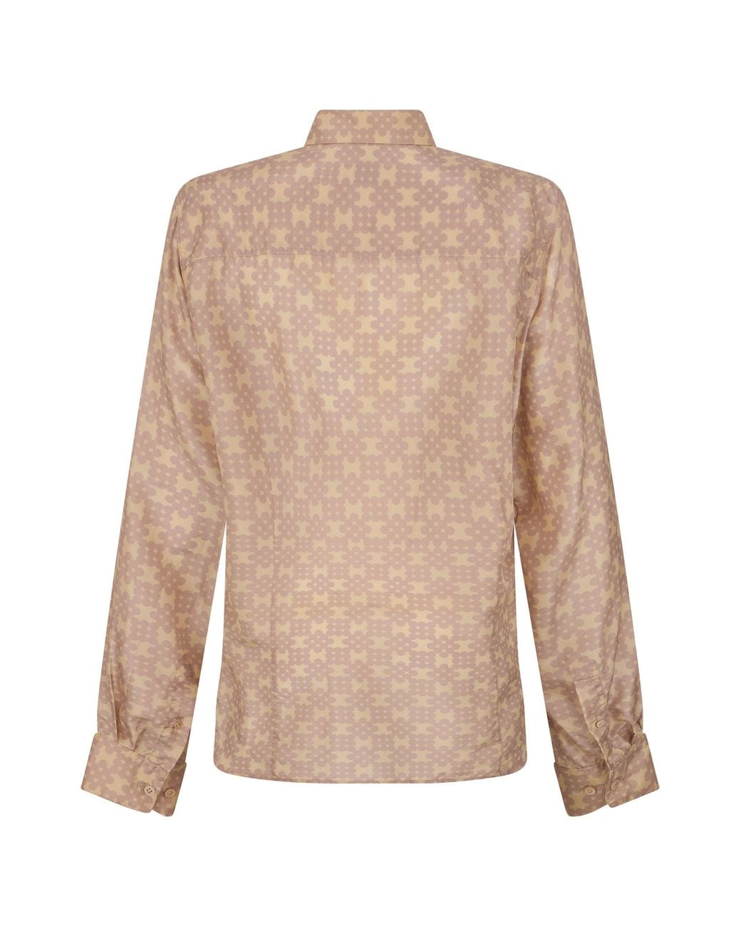 Dries Van Noten Natural Silk Shirt With Print for men