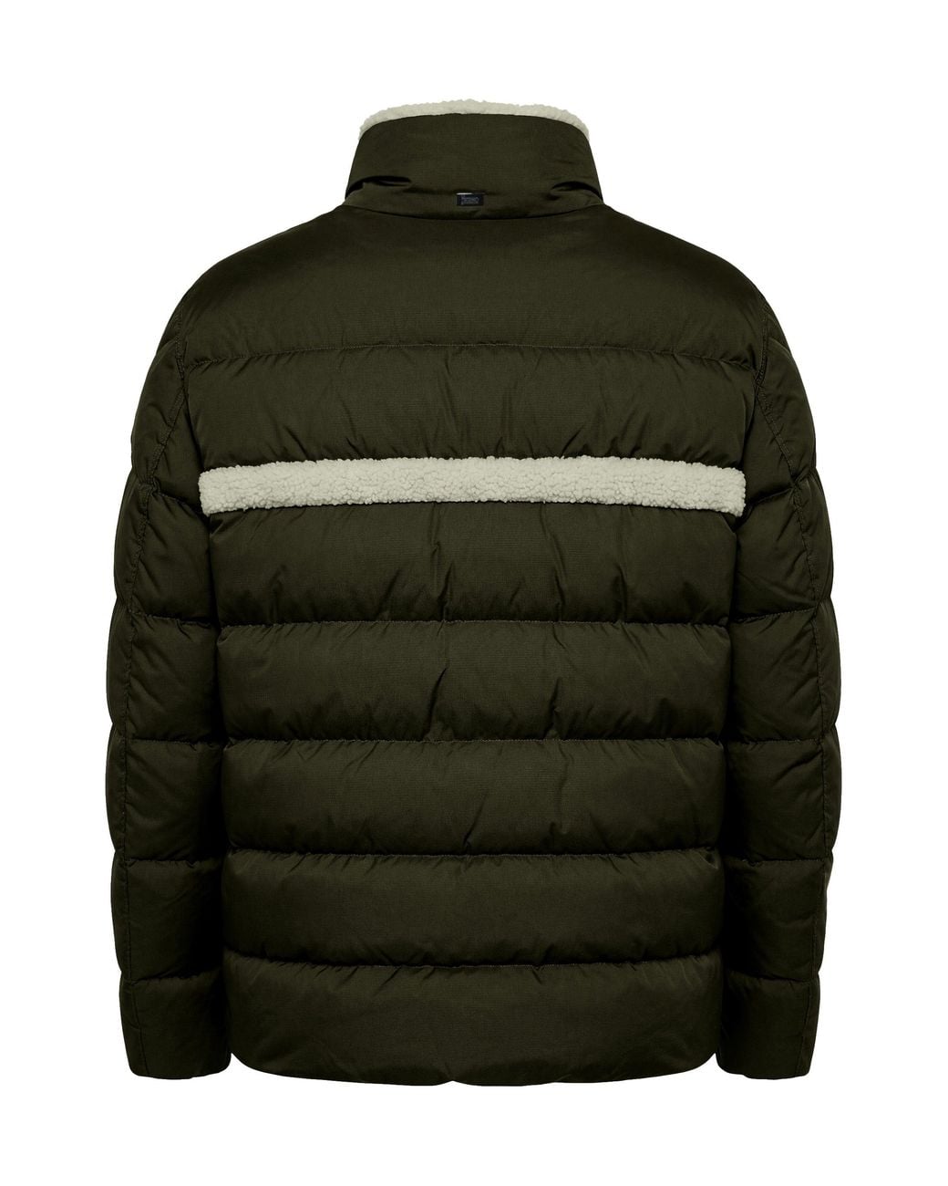 Herno Black Padded Jacket With High Collar for men