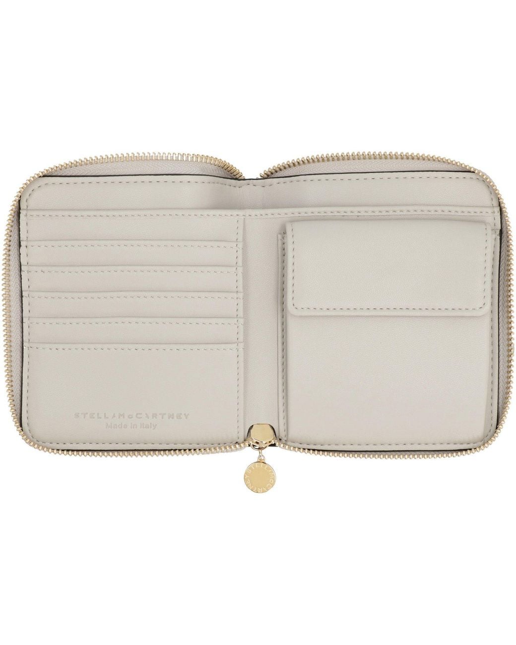 Stella McCartney Gray Stella Logo Alter-Nappa Wallet