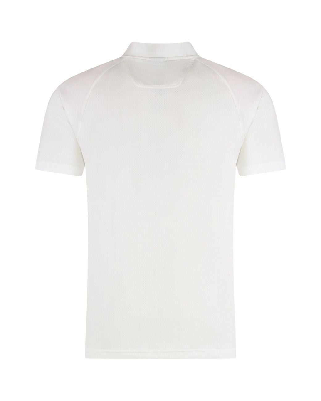 Boss White Technical Fabric Polo Shirt for men