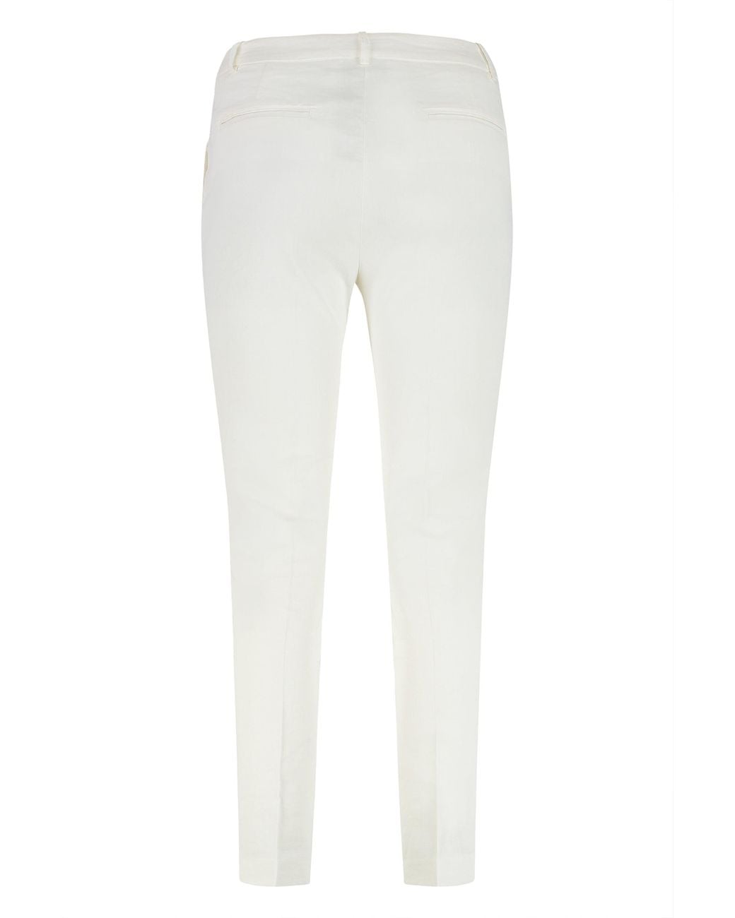 Pinko White Bello Straight-Leg Trousers