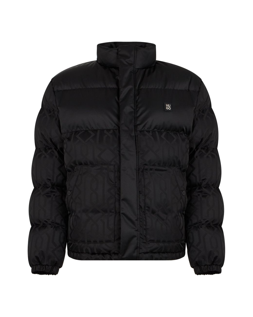 Boss Black Padded Jacket With Zip for men
