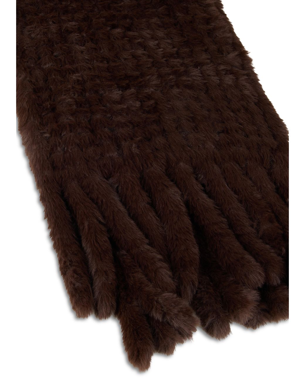 Pinko Black Furry Scarf
