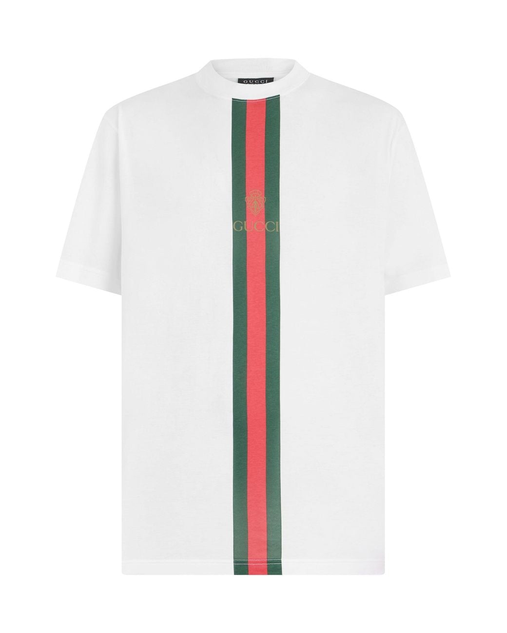 Gucci White Cotton T-Shirt-Multicolour T-Shirts for men